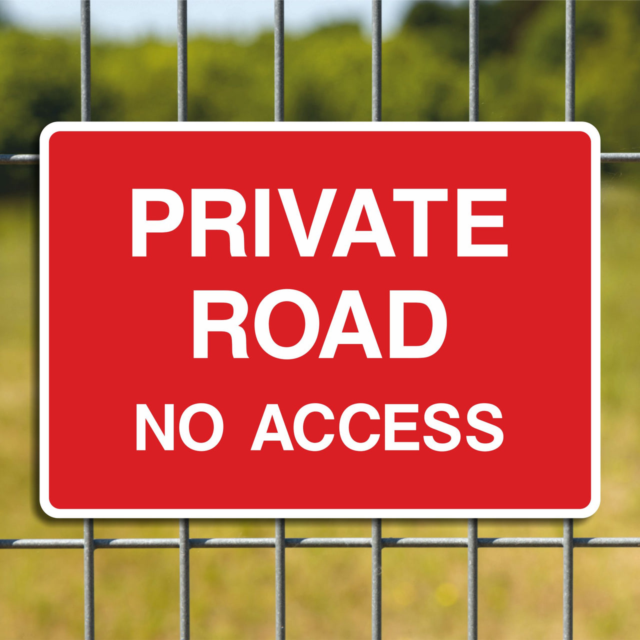 Private Road No Access Sign