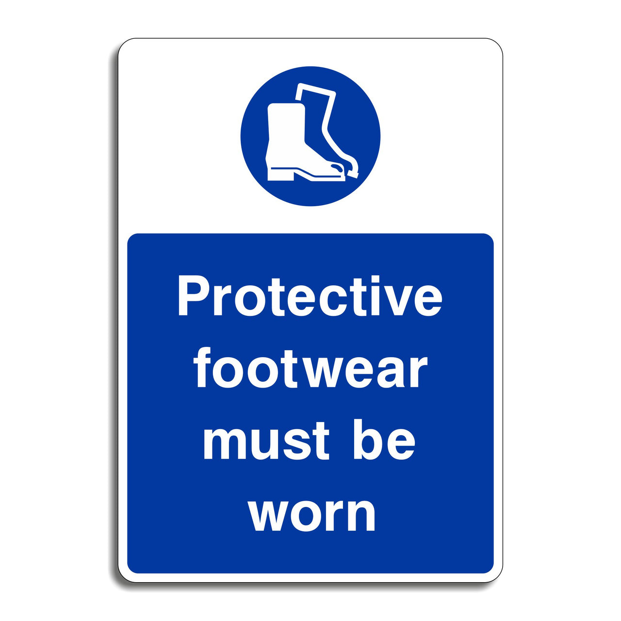 Protective Footwear Must Be Worn Sign