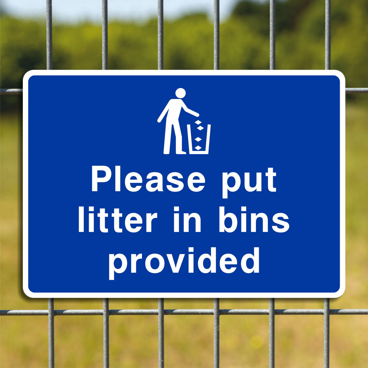 Please Put Litter in the Bins Provided