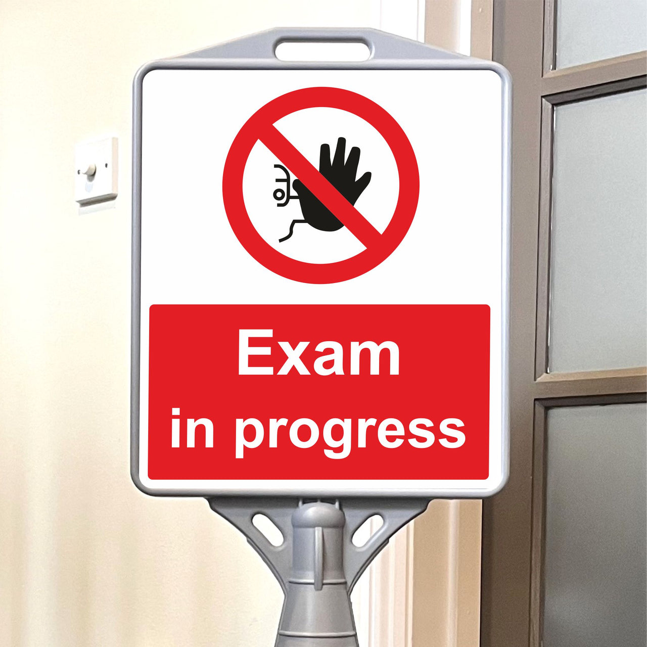 Exam in Progress Freestanding School Sign