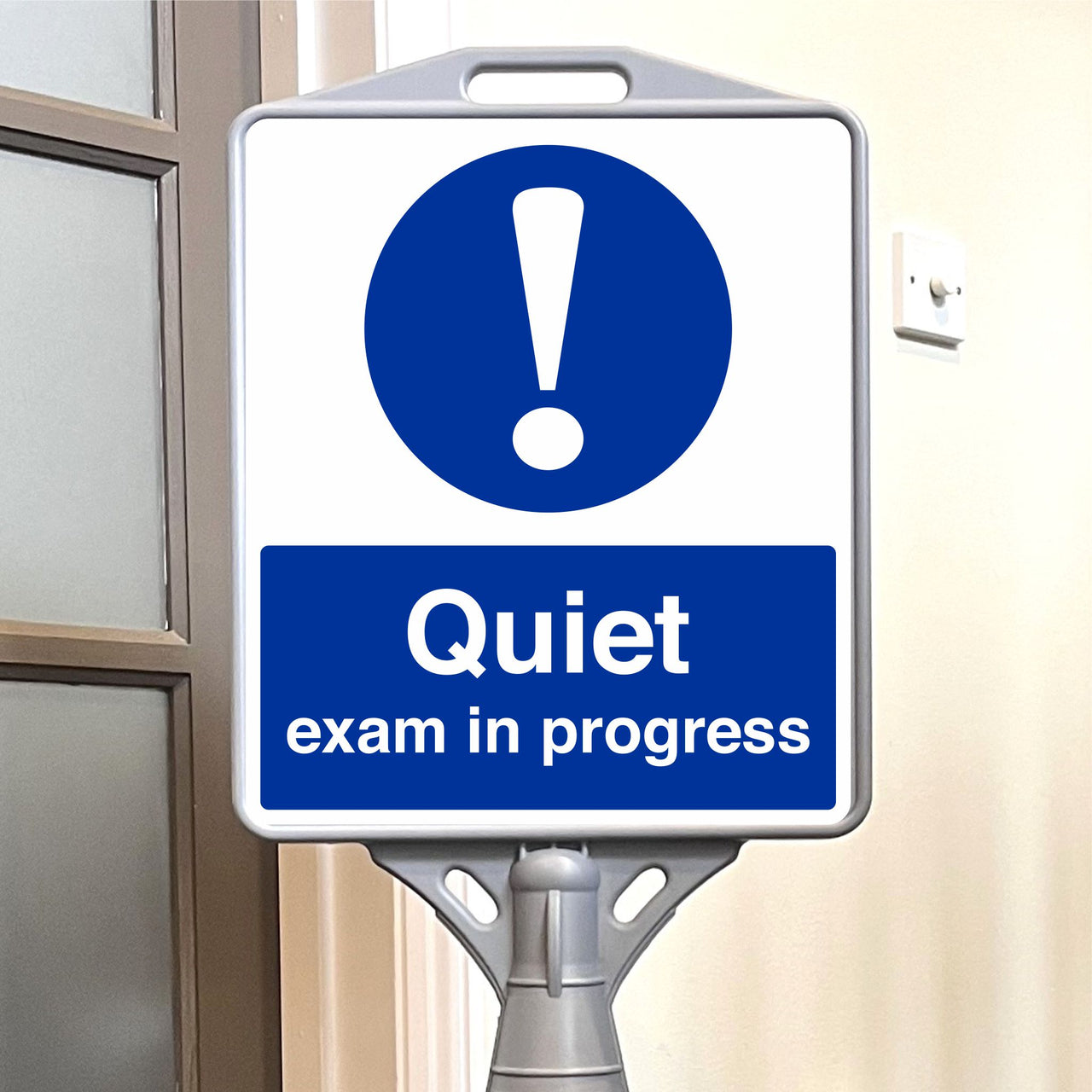 Quiet Exam in Progress Freestanding School Sign
