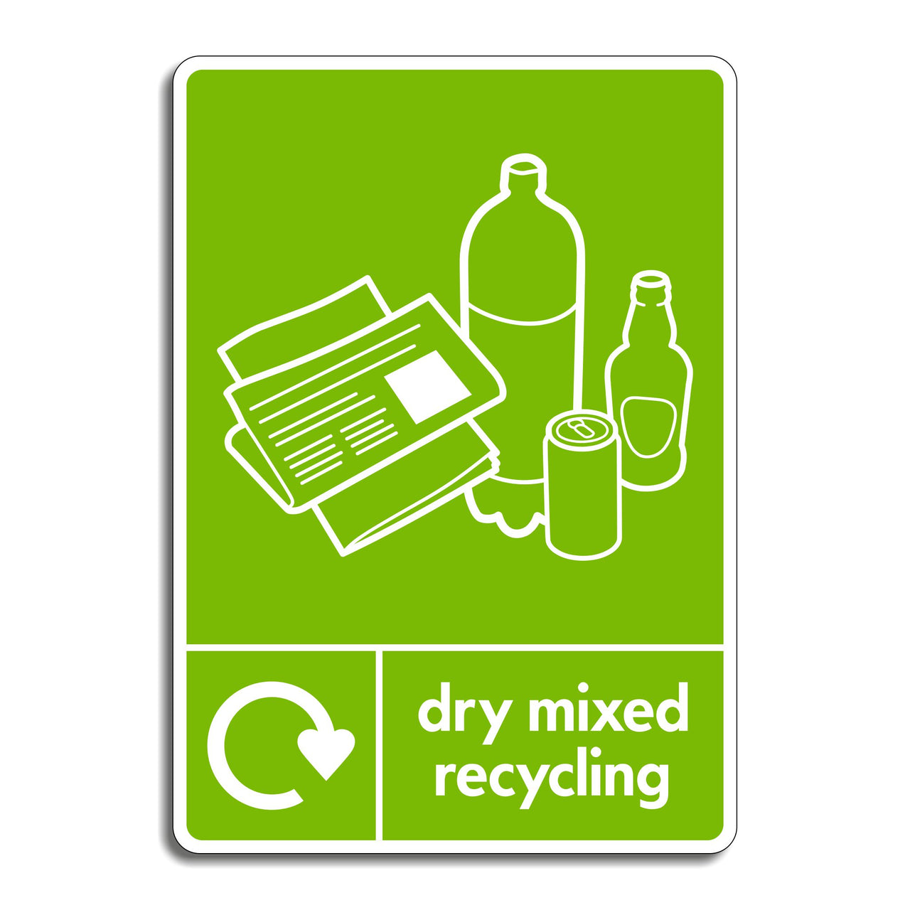 Dry Mixed Recycling Sign