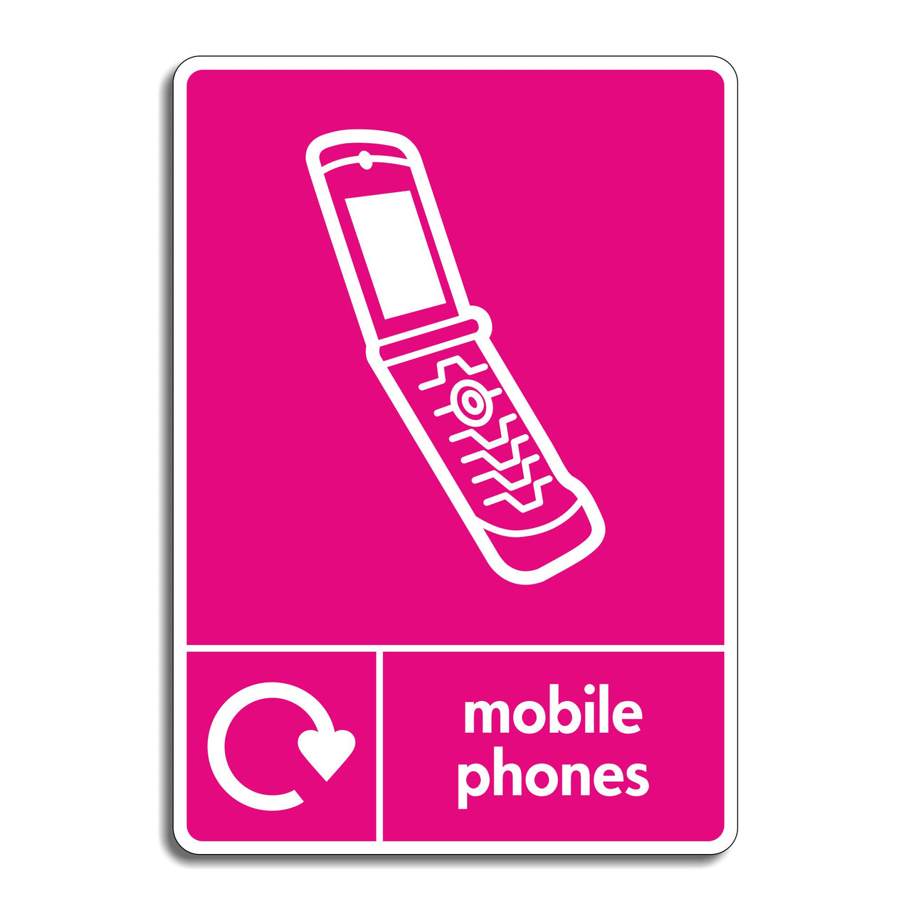 Mobile Phones Recycling Sign