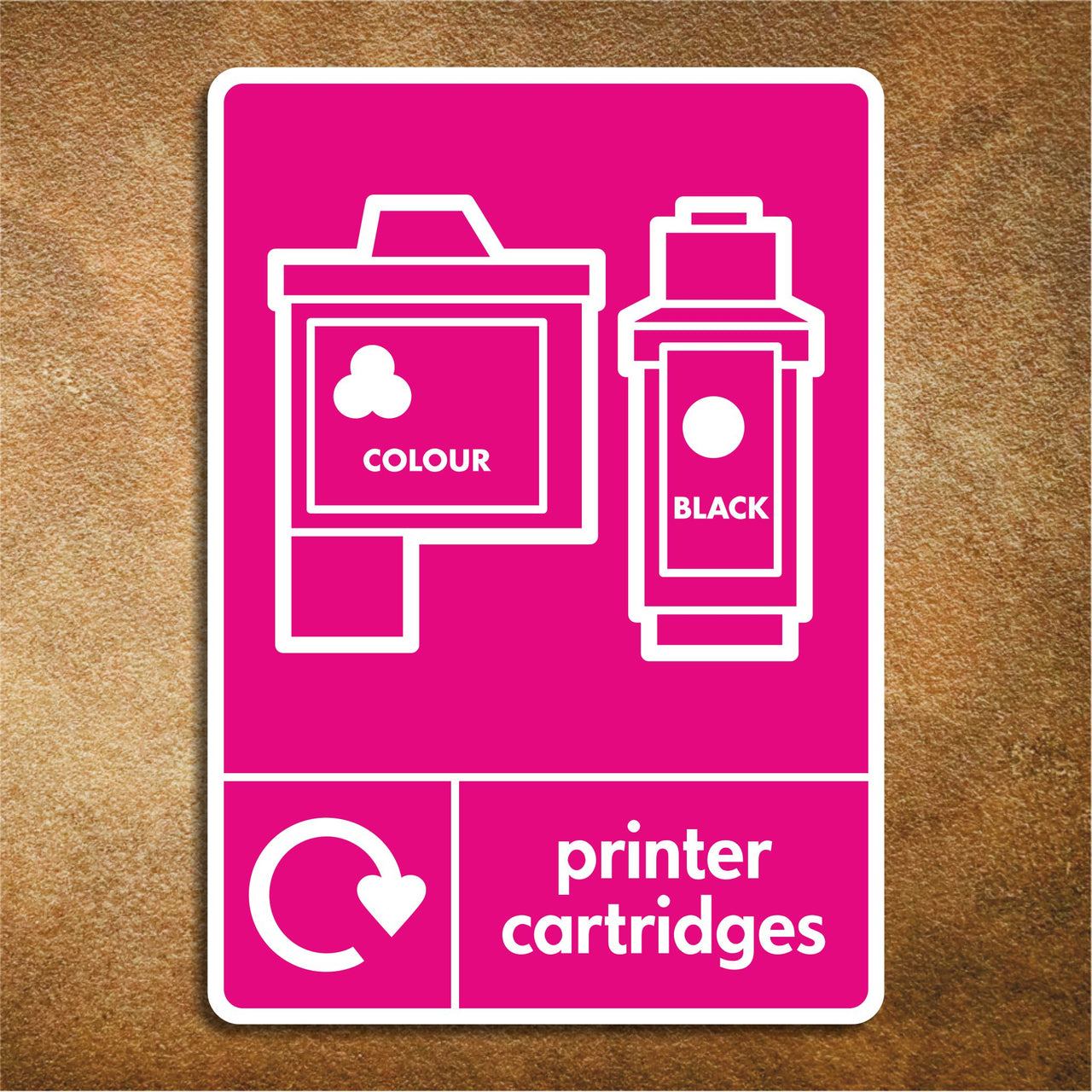 Printer Cartridge Recycling Sign