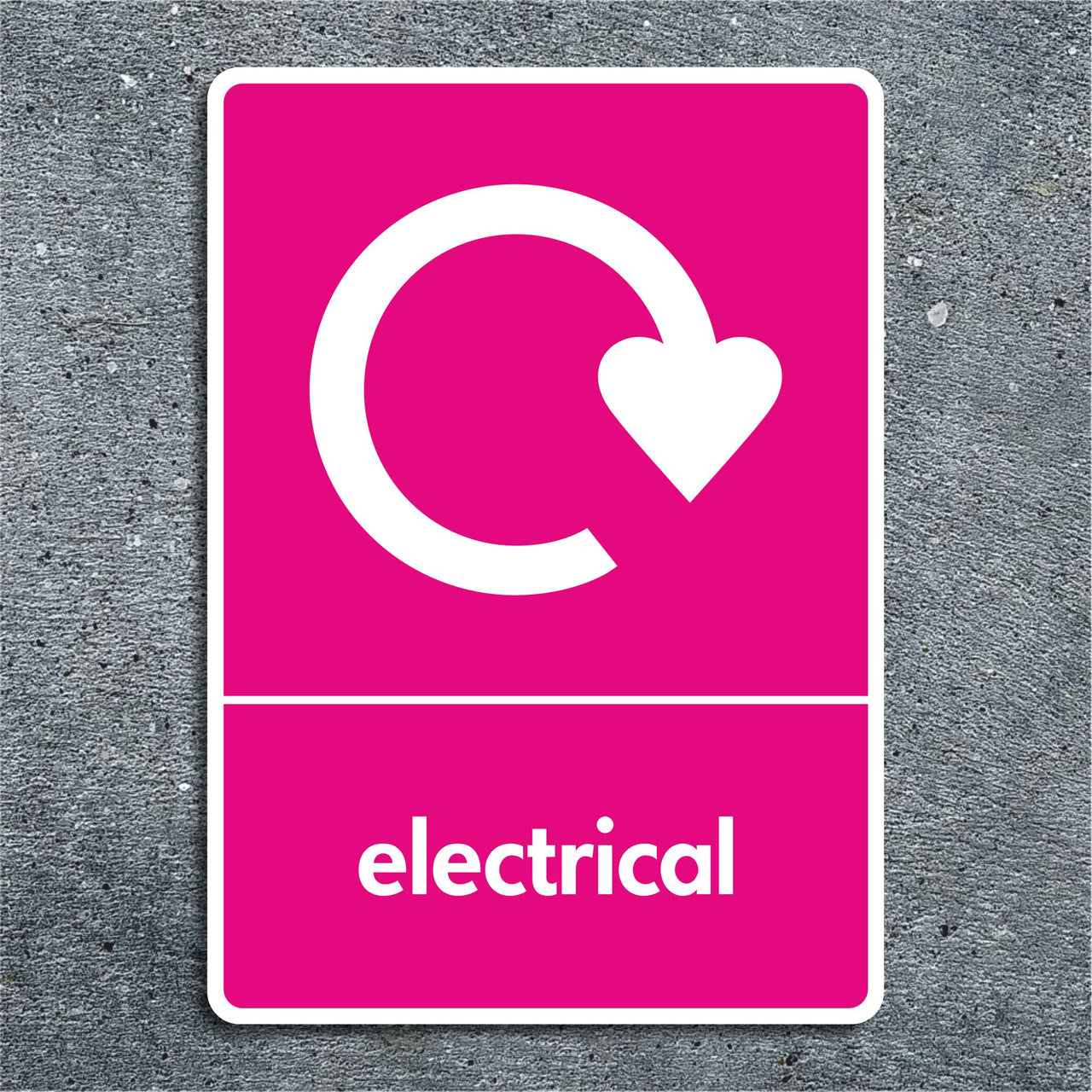 Electrical Recycling Sign