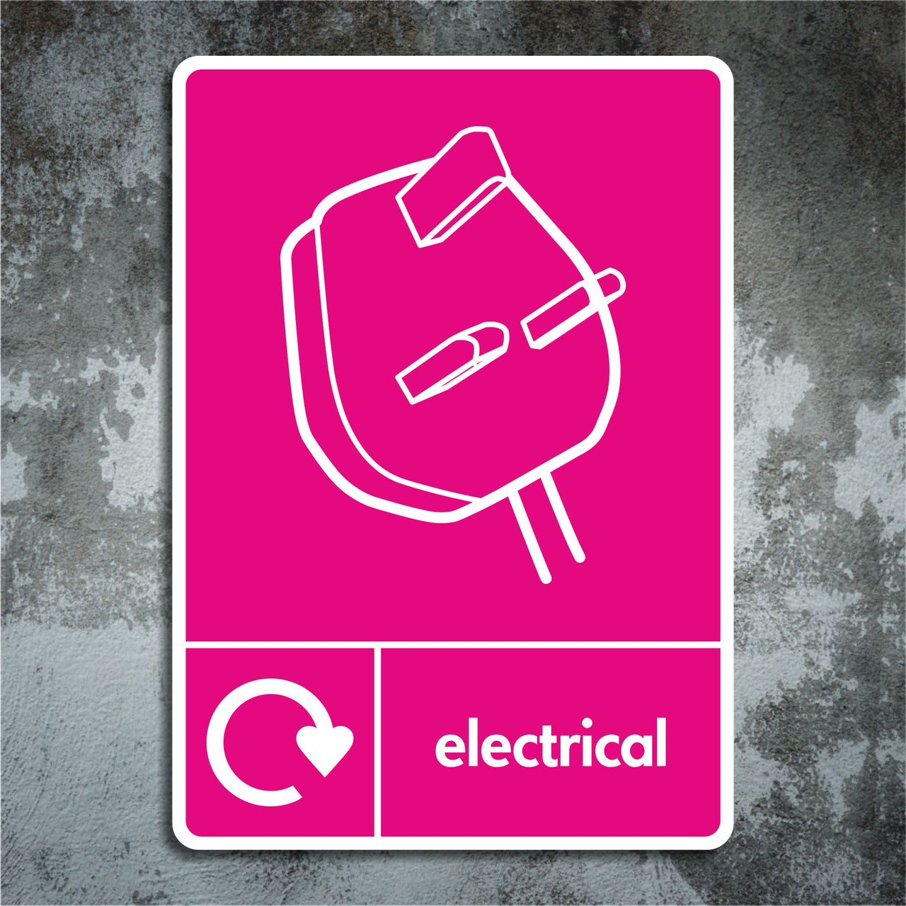 Electrical Recycling Sign