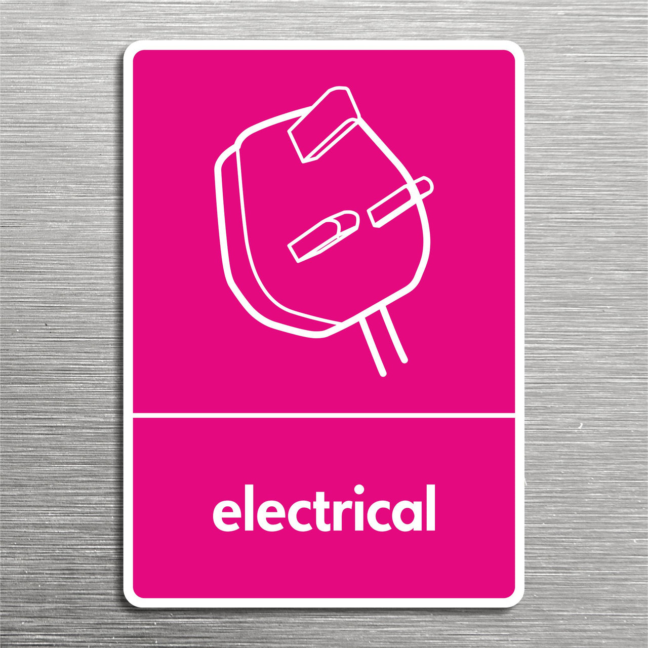 Electrical Recycling Sign