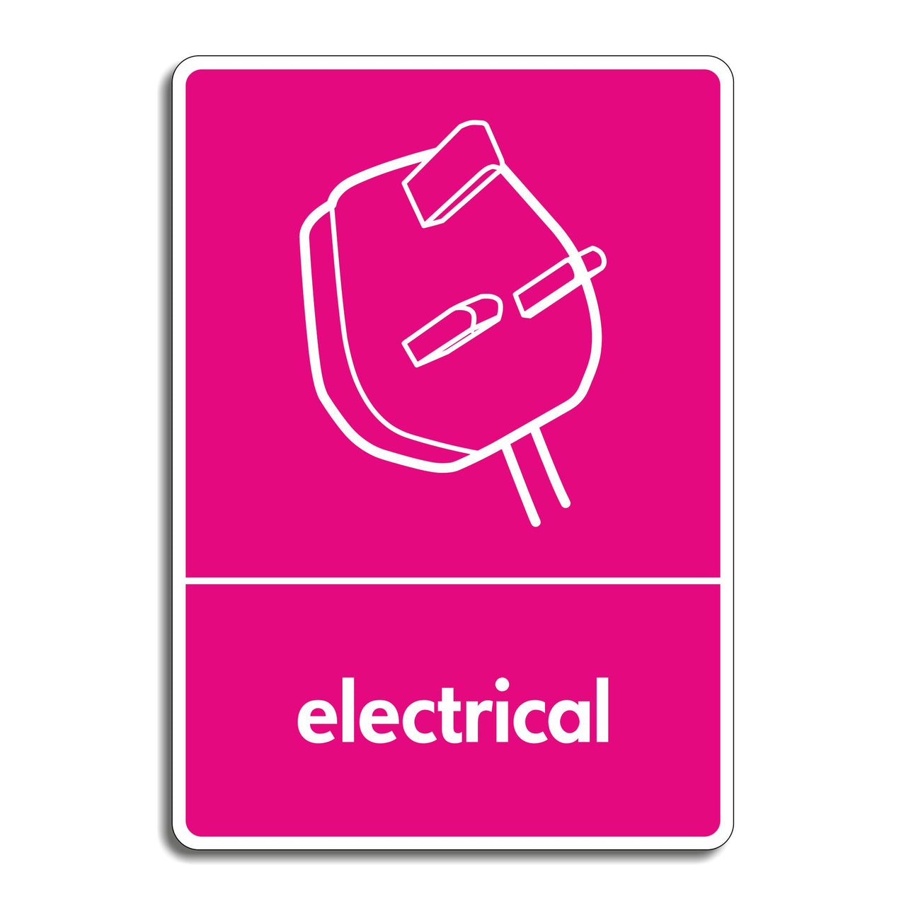 Electrical Recycling Sign