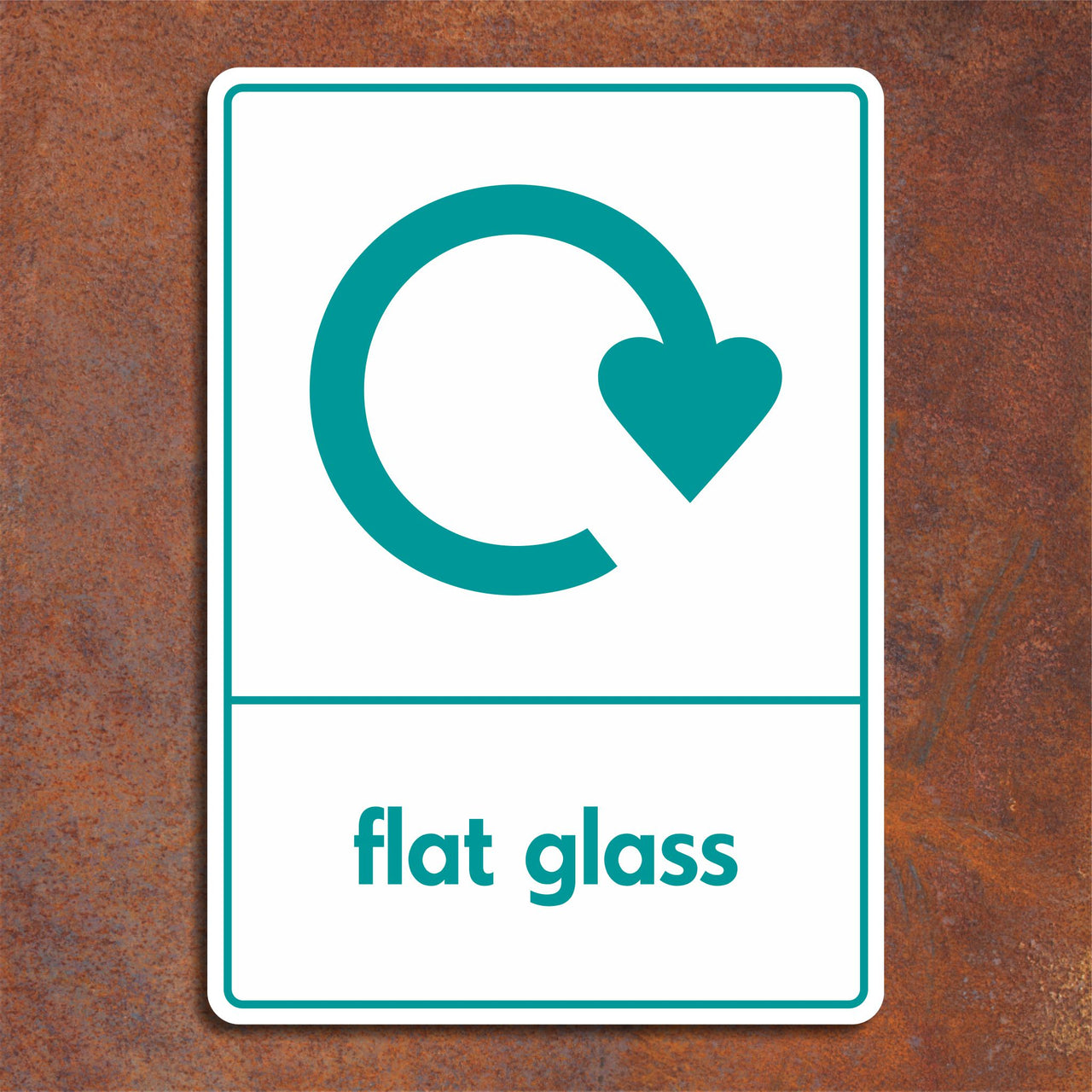 Flat Glass Recycling Sign