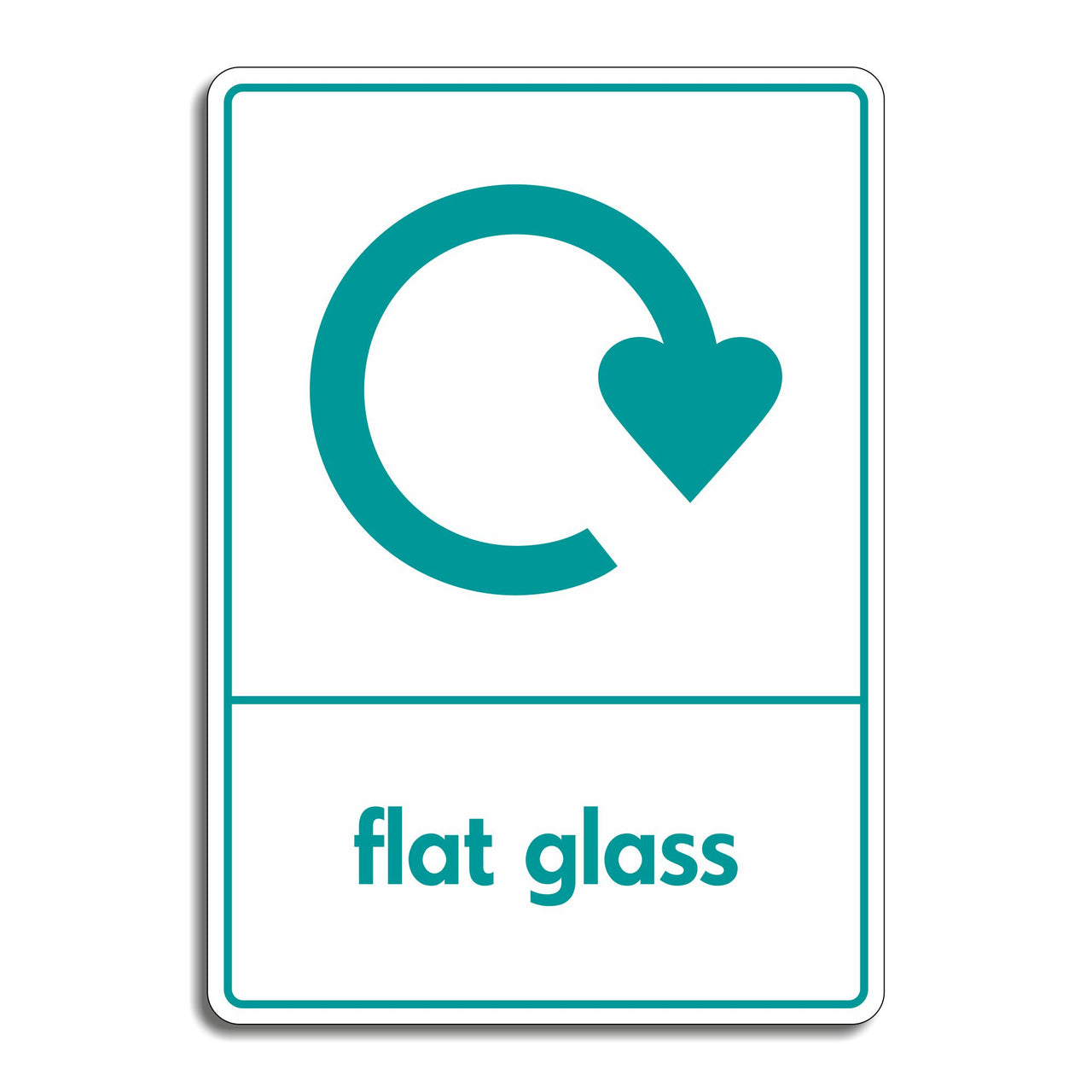 Flat Glass Recycling Sign