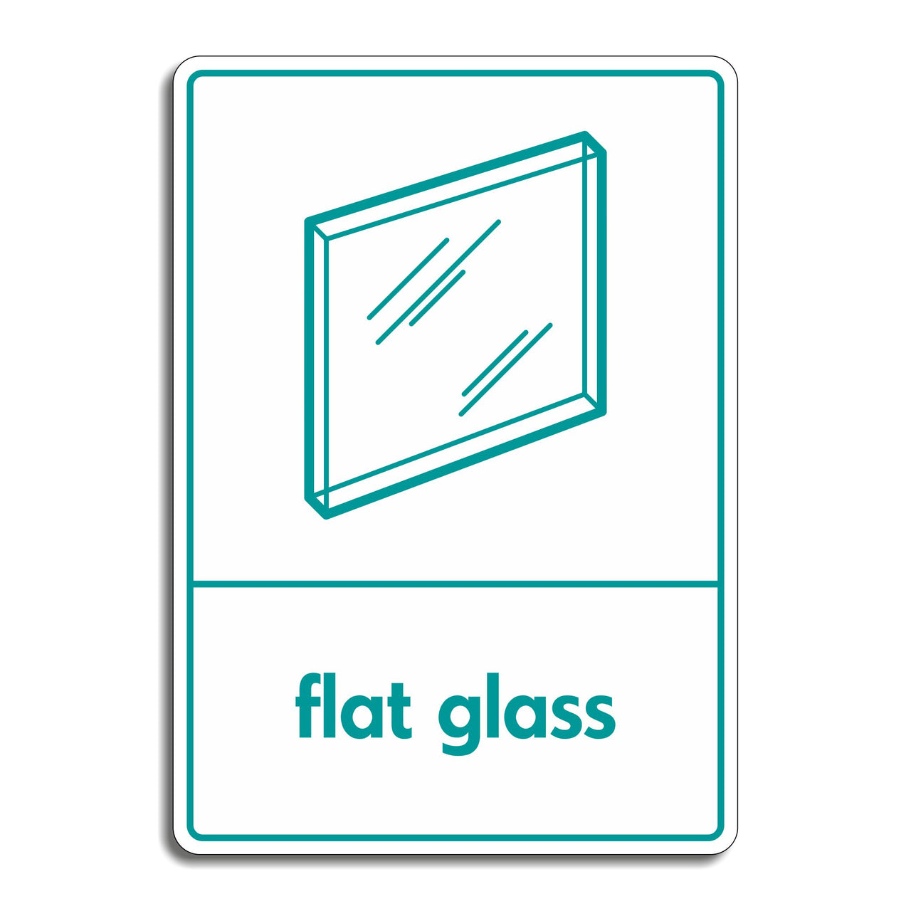 Flat Glass Recycling Sign