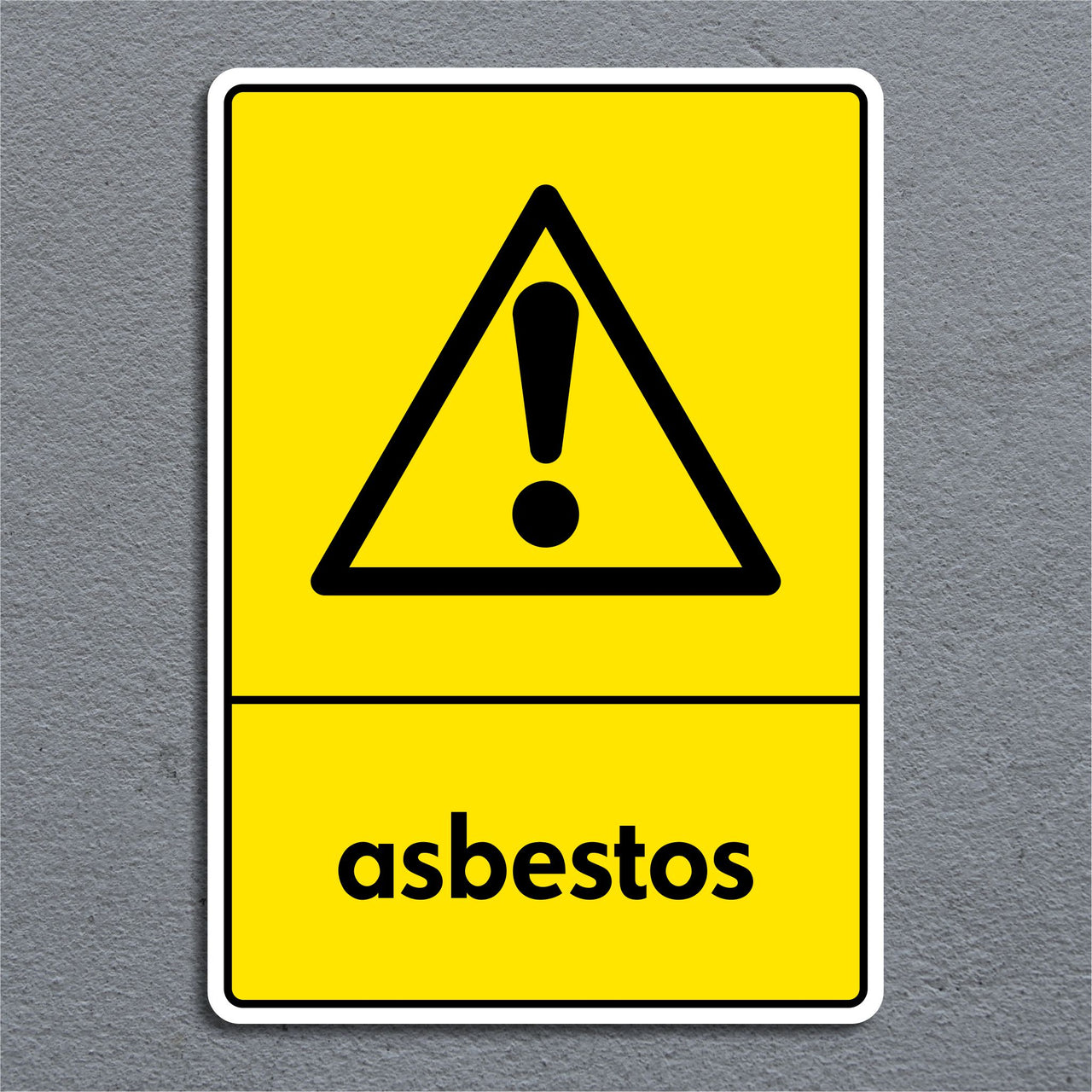 Asbestos Waste Recycling Sign