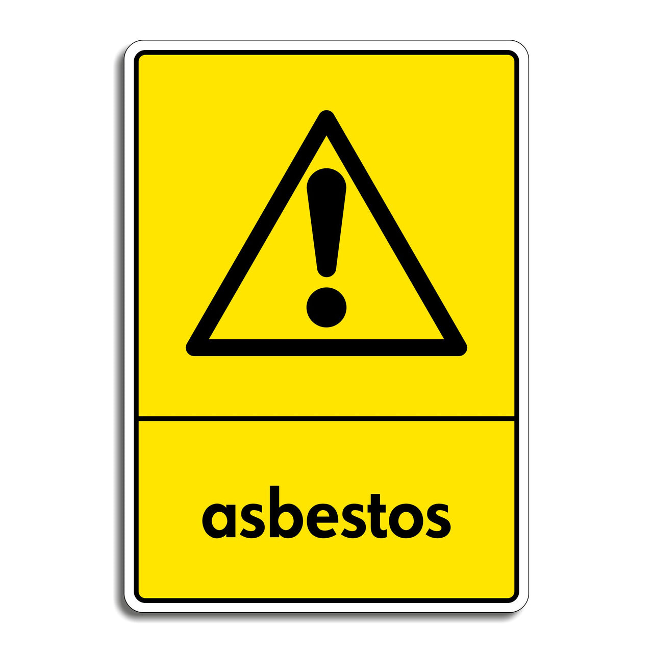 Asbestos Waste Recycling Sign