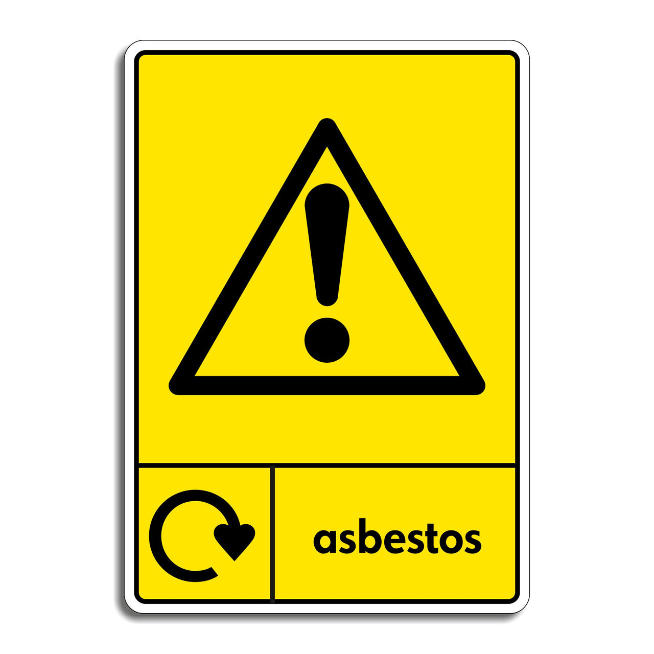 Asbestos Waste Recycling Sign