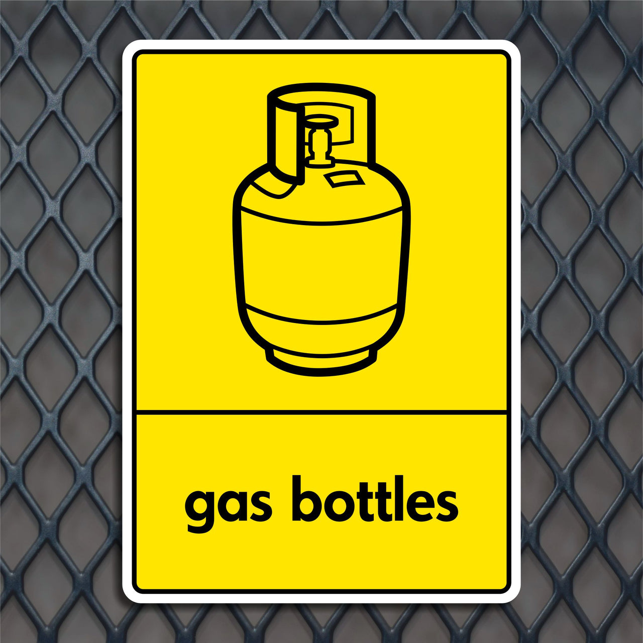 Gas Bottles Recycling Sign