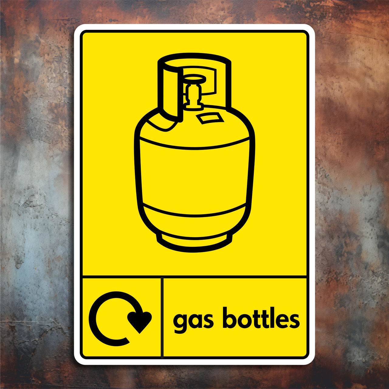 Gas Bottles Recycling Sign