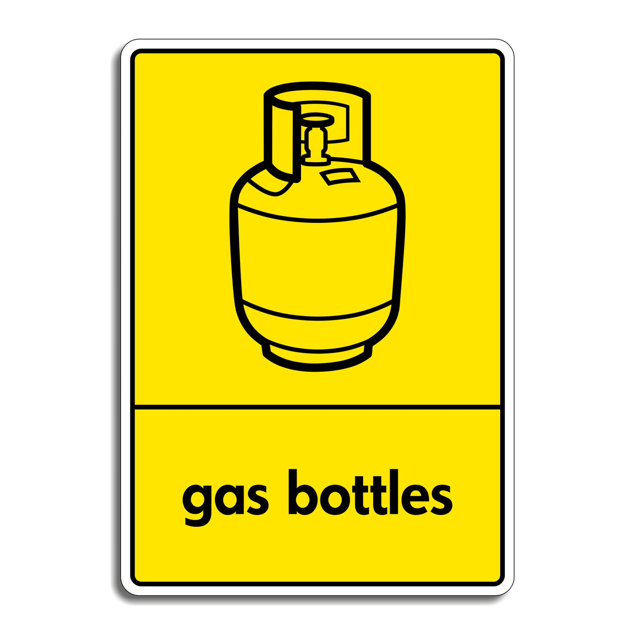 Gas Bottles Recycling Sign