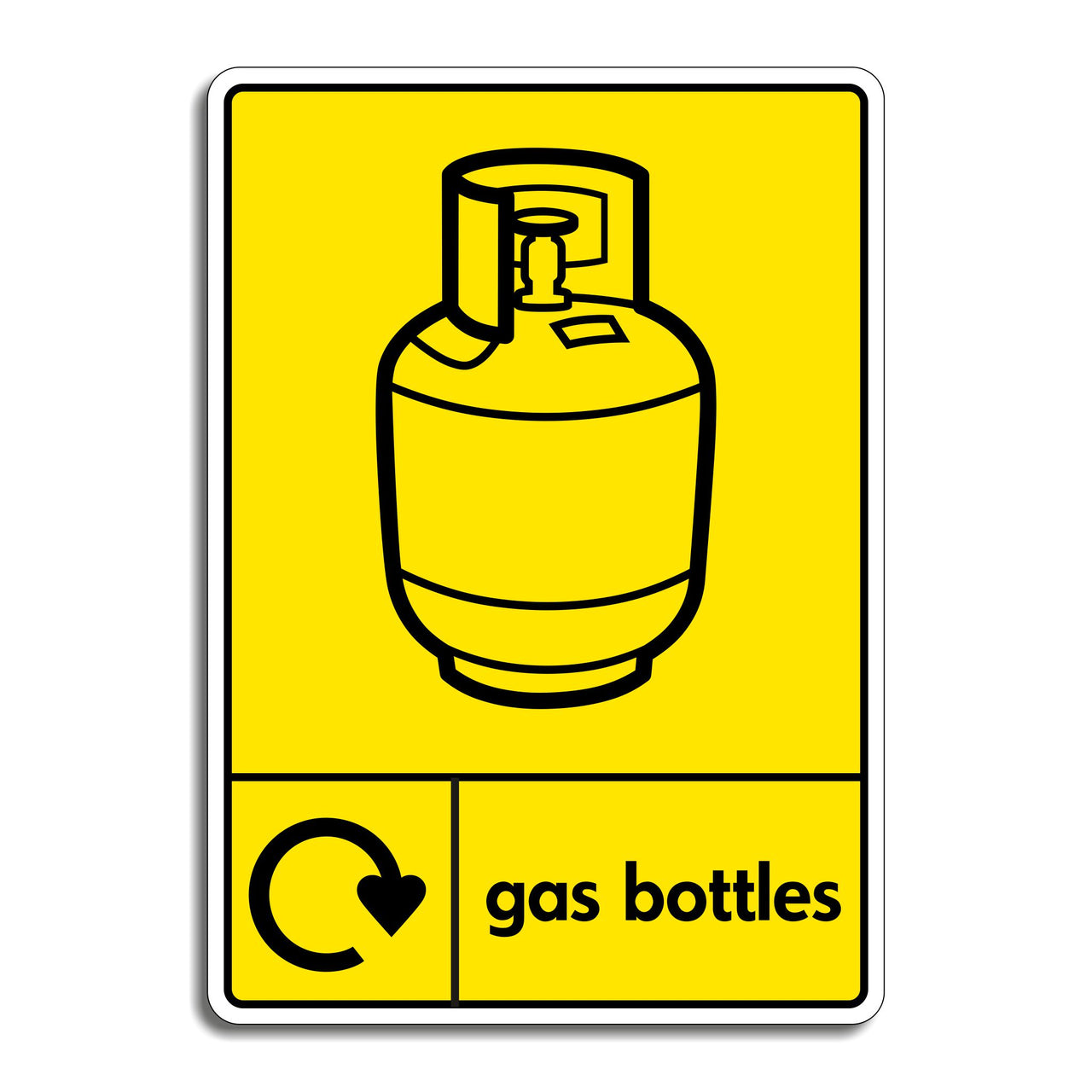 Gas Bottles Recycling Sign