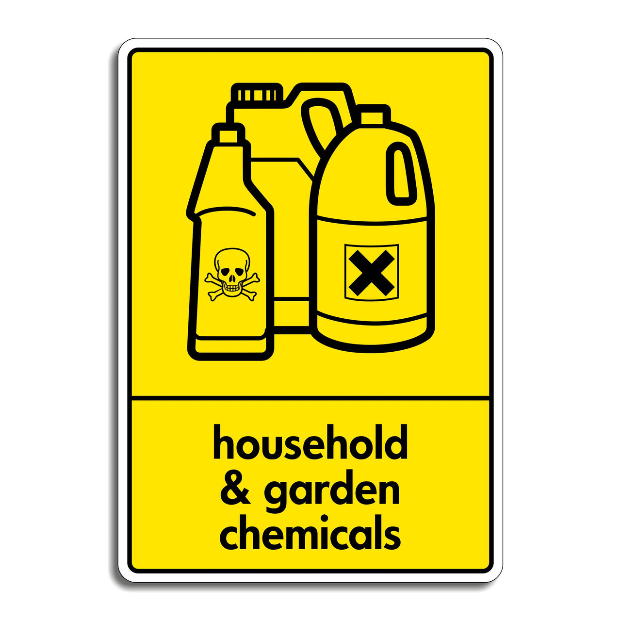 Household & Garden Chemicals Recycling Sign