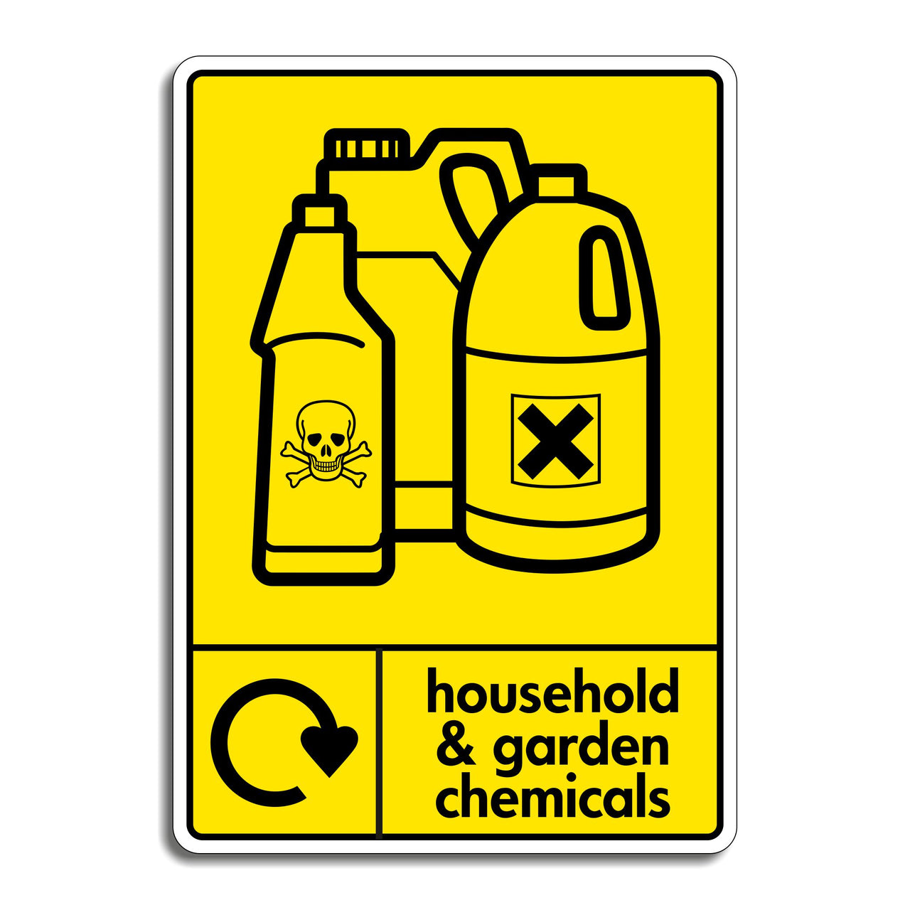 Household & Garden Chemicals Recycling Sign