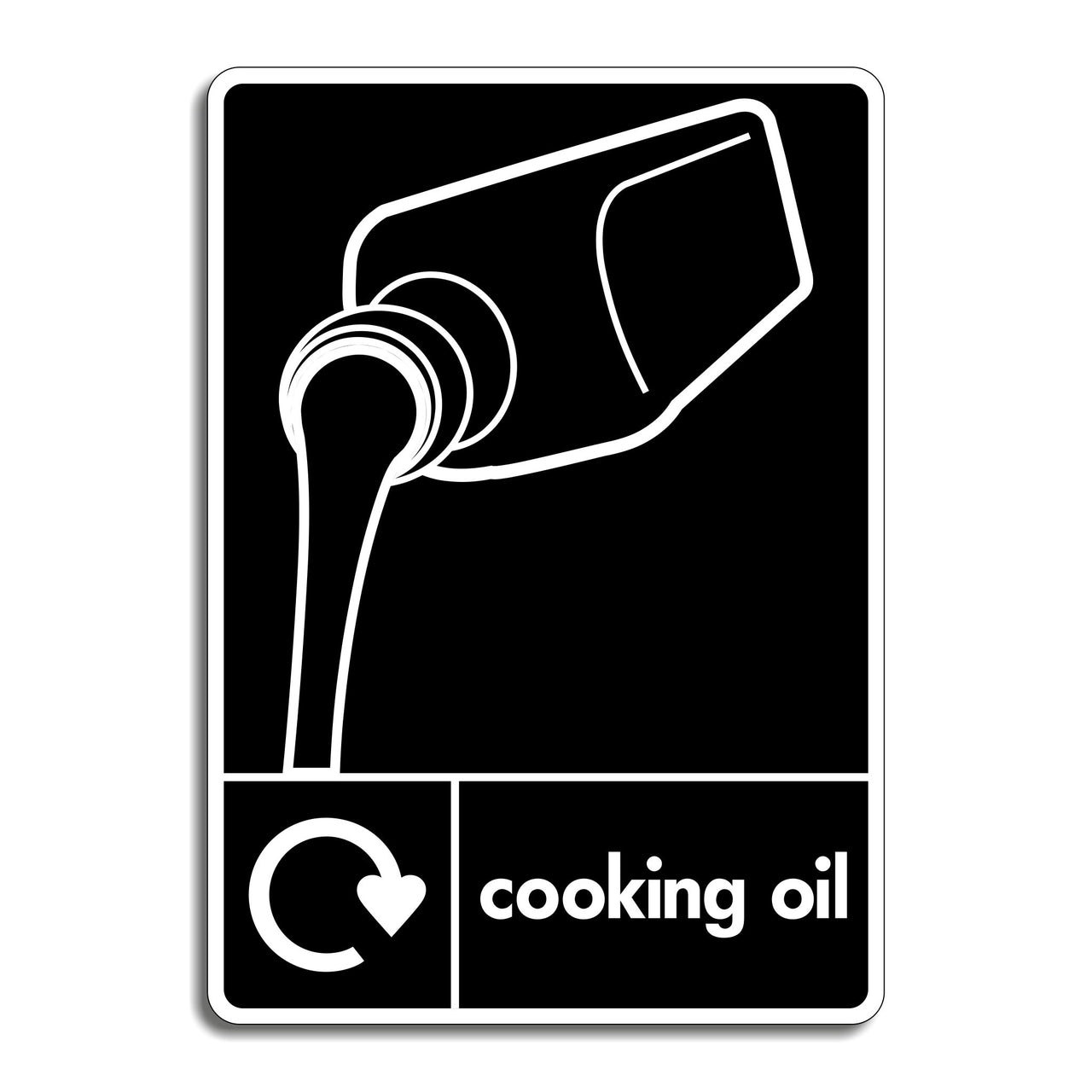 Cooking Oil Recycling Sign