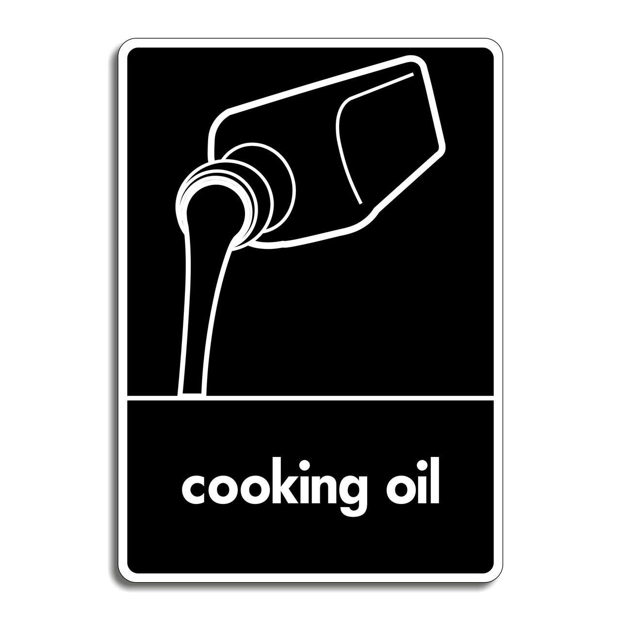 Cooking Oil Recycling Sign
