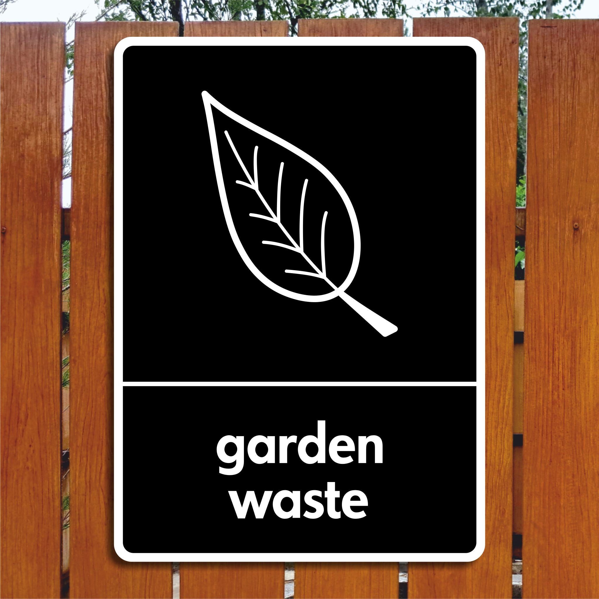 Garden Waste Recycling Sign