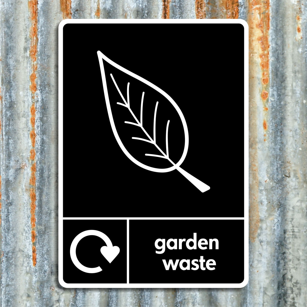 Garden Waste Recycling Sign