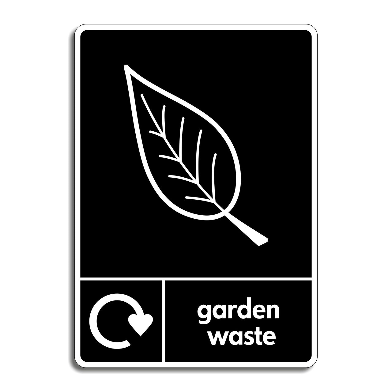 Garden Waste Recycling Sign