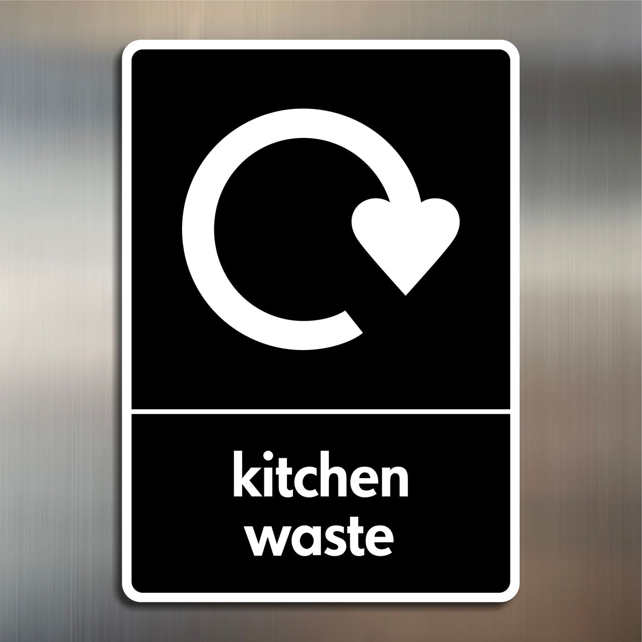 Kitchen Waste Recycling Sign