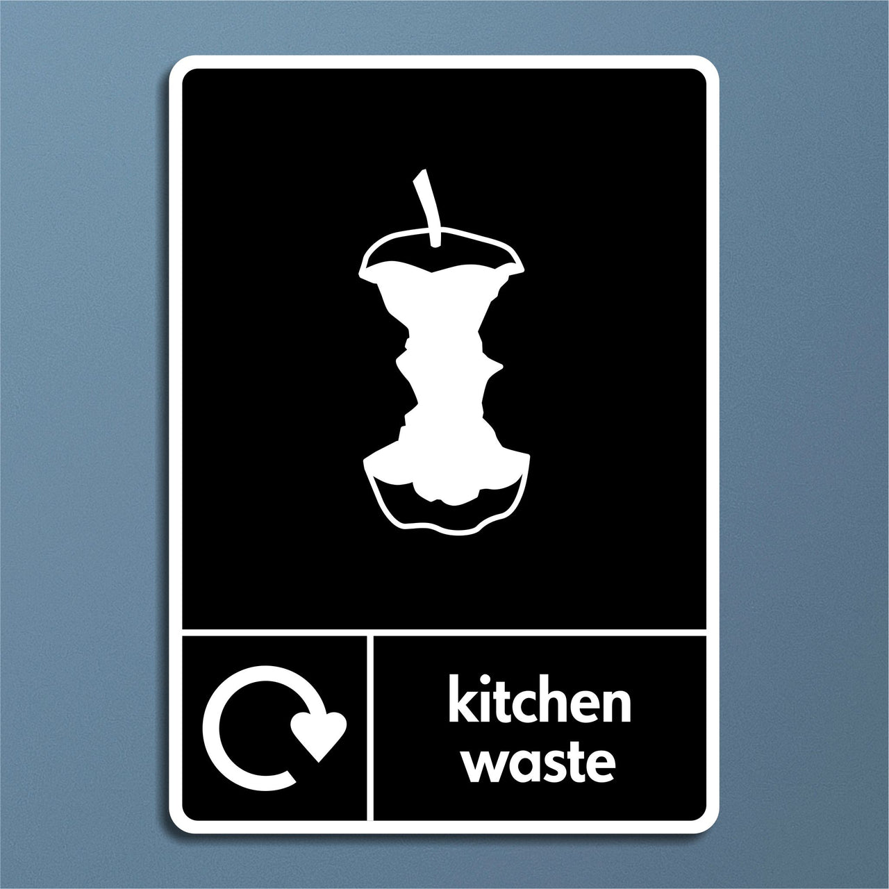 Kitchen Waste Recycling Sign