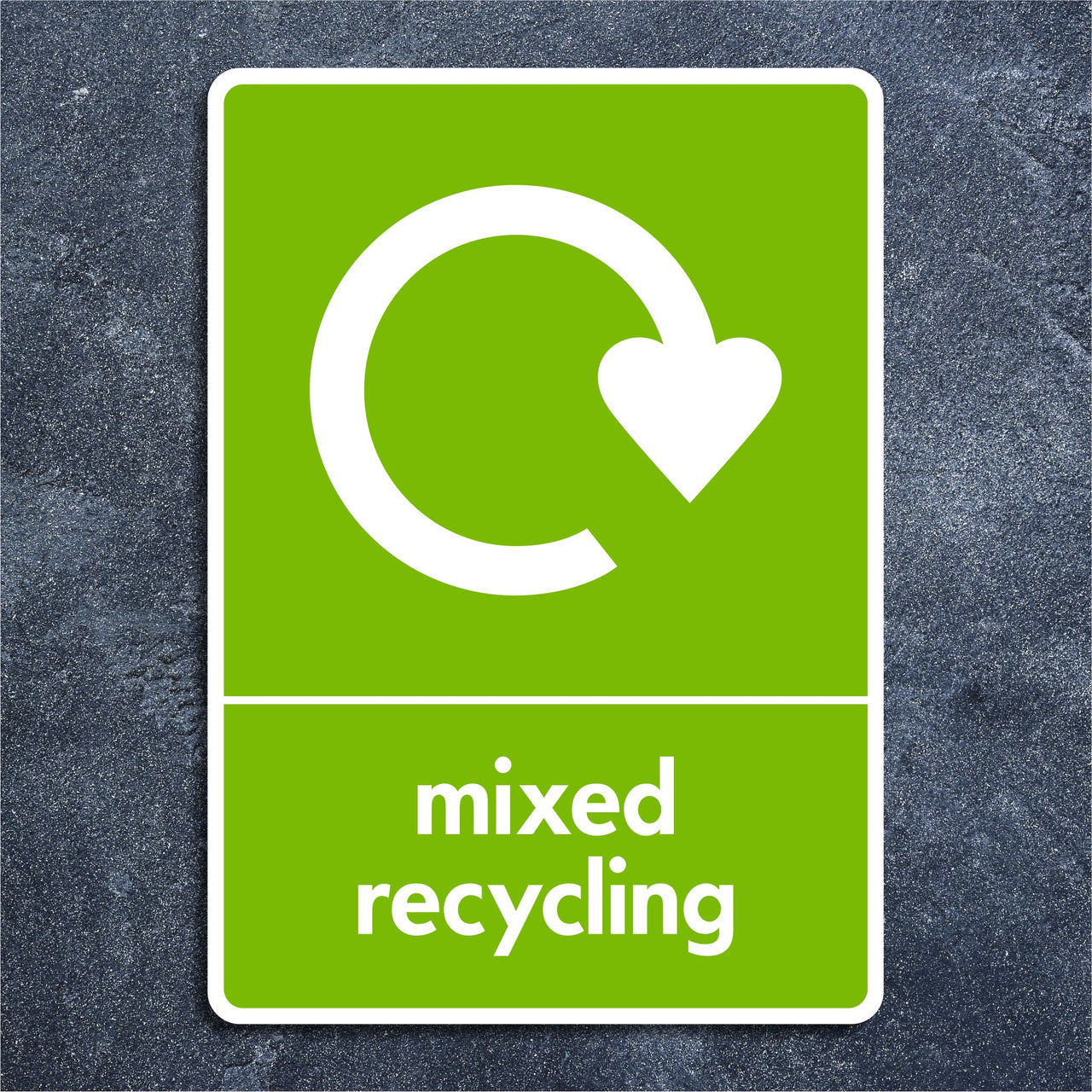 Mixed Recycling Sign