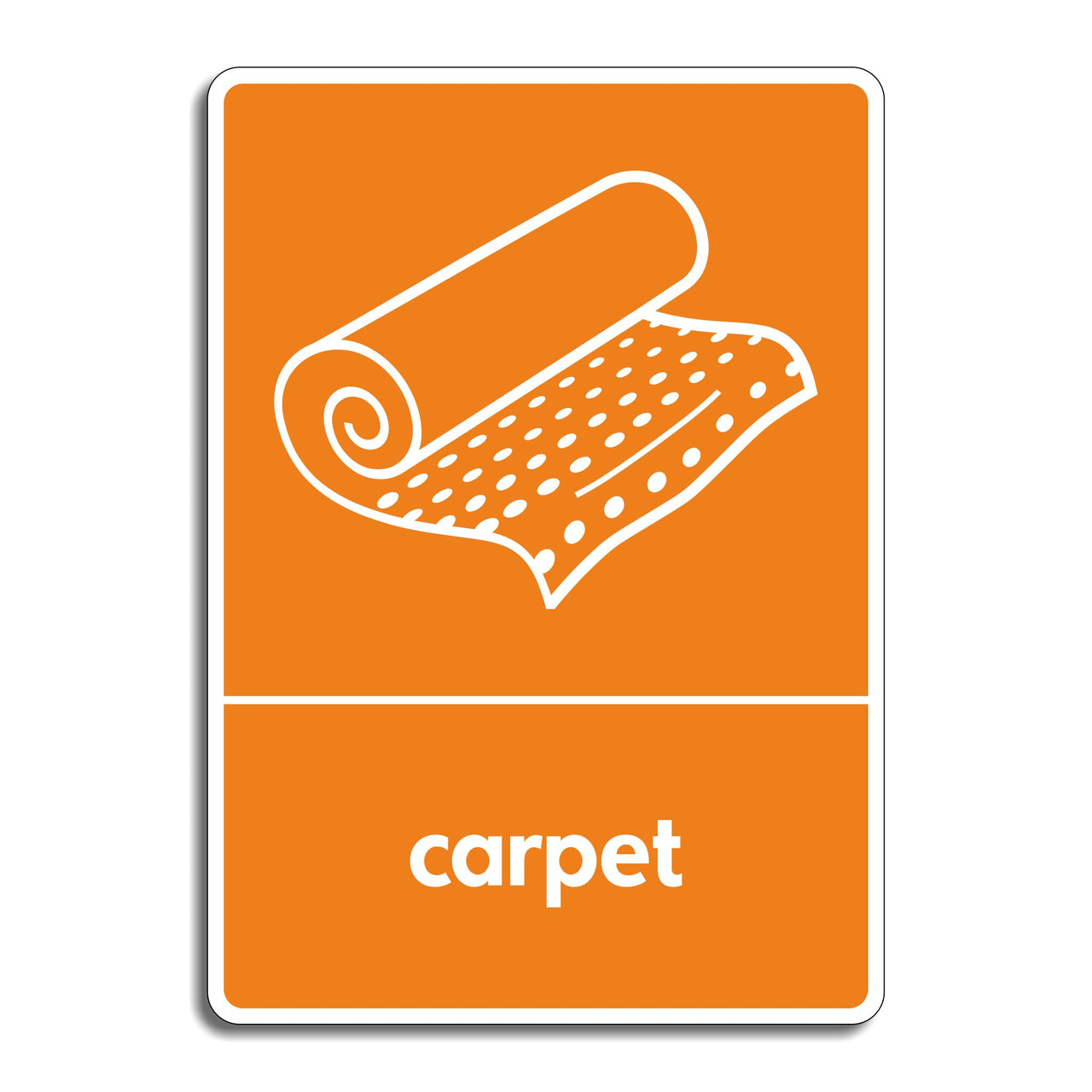 Carpet and Rug Recycling Sign