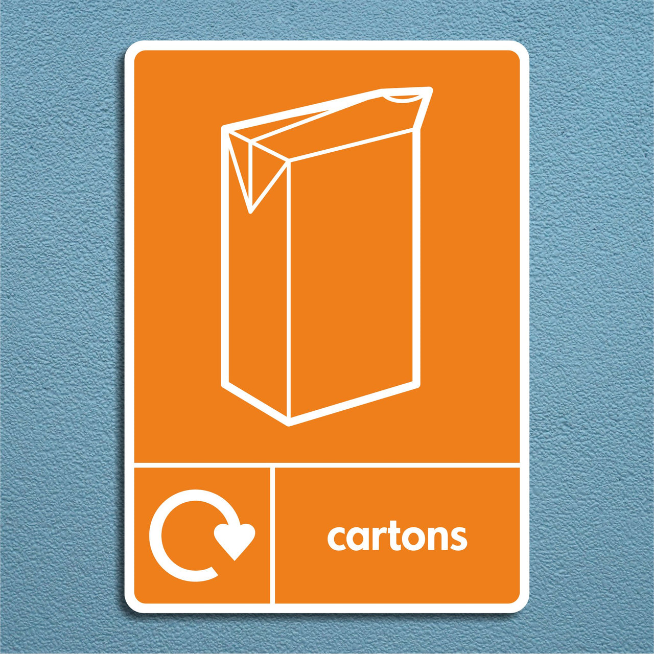 Carton Recycling Sign