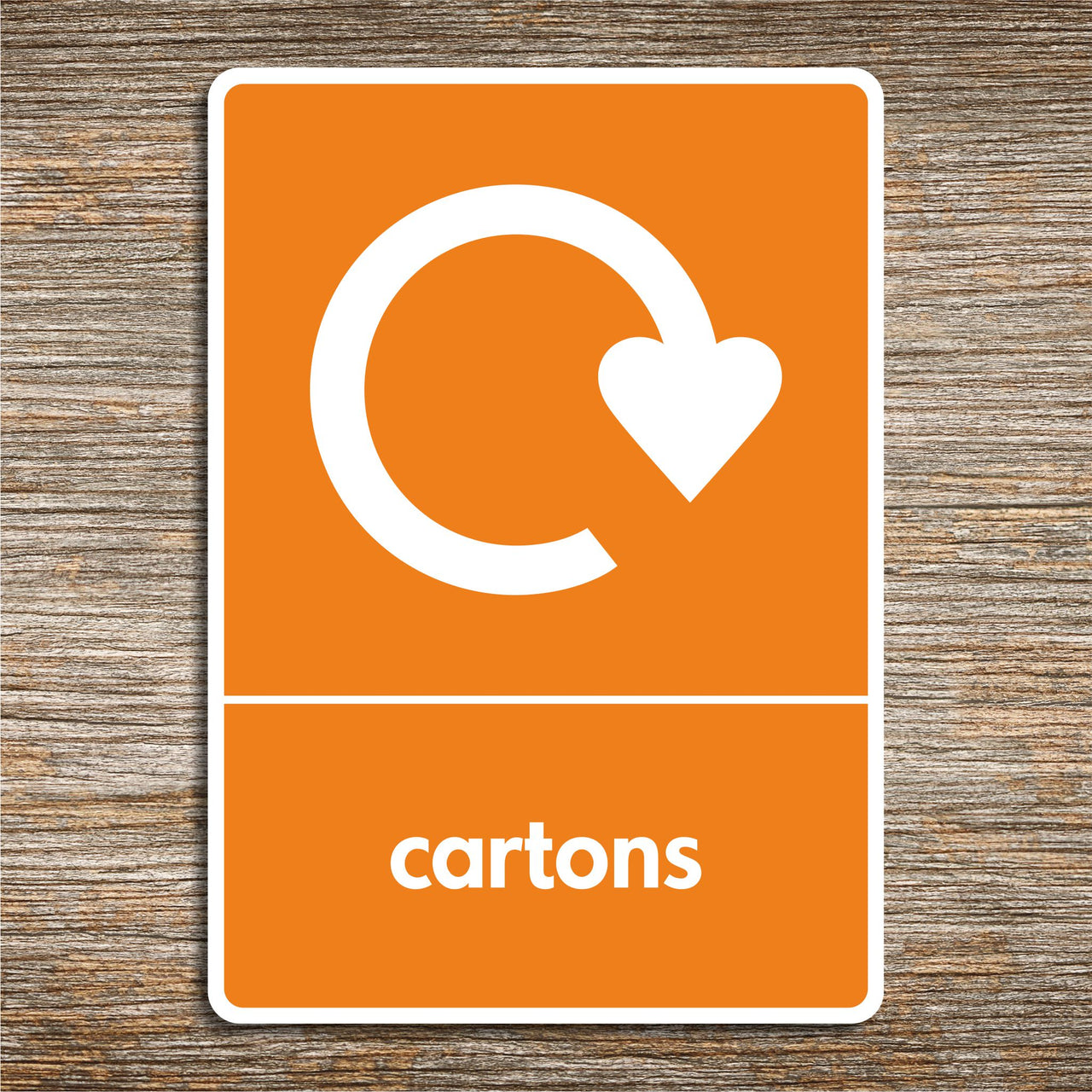 Cartons Recycling Sign
