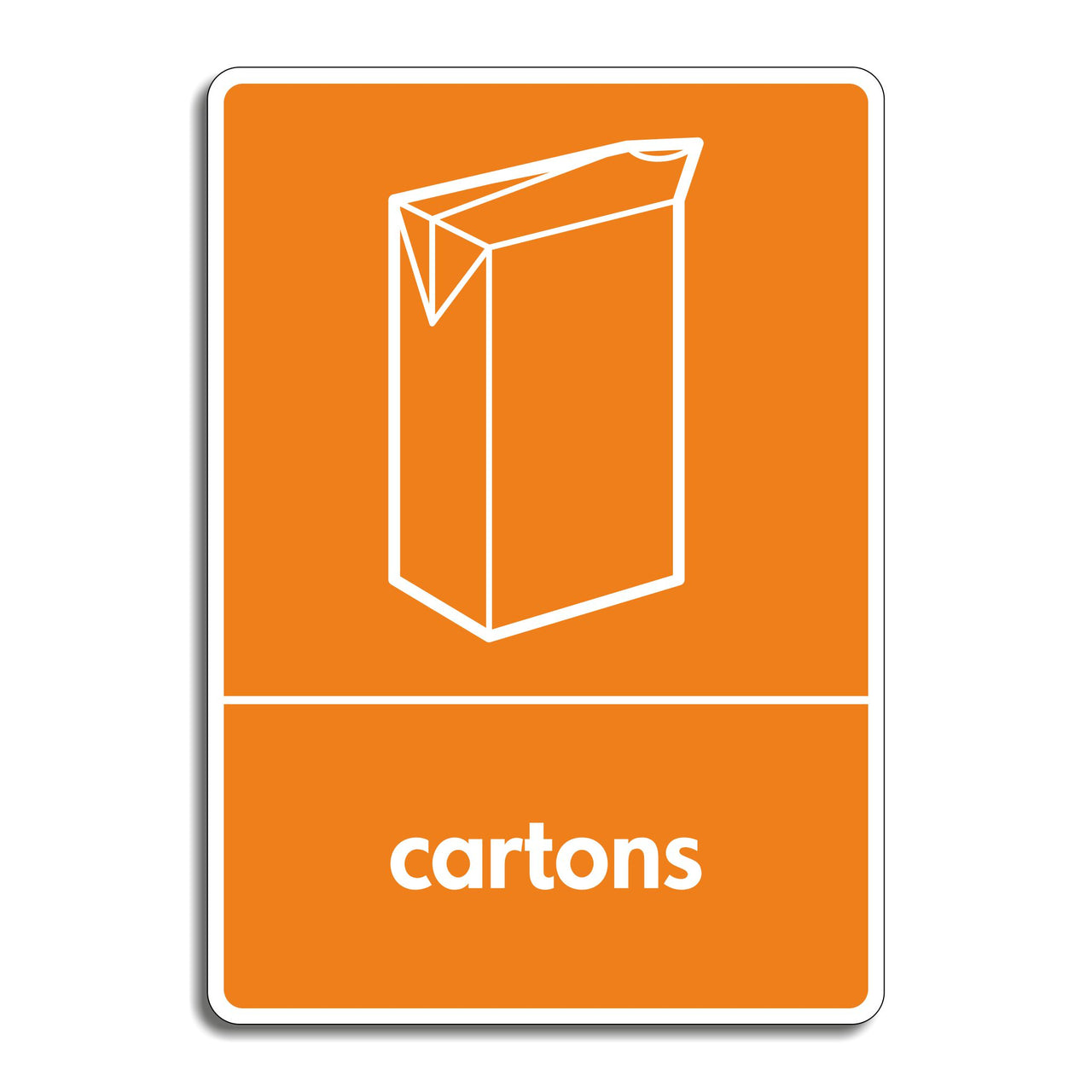 Carton Recycling Sign