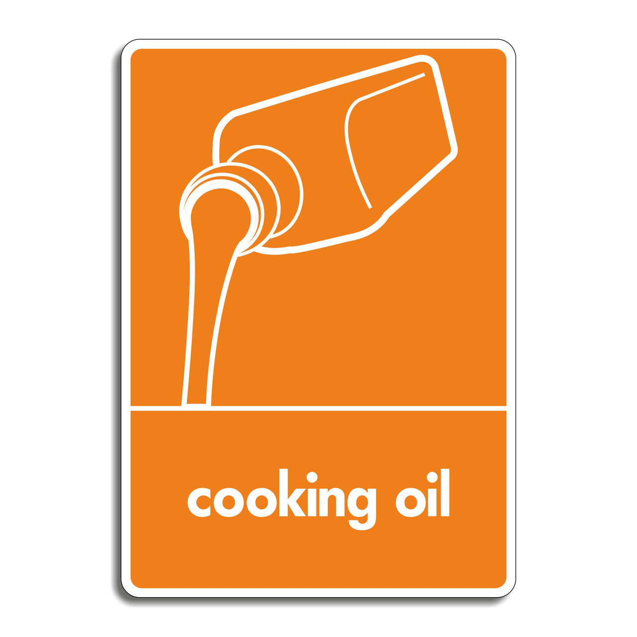 Cooking Oil Recycling Sign