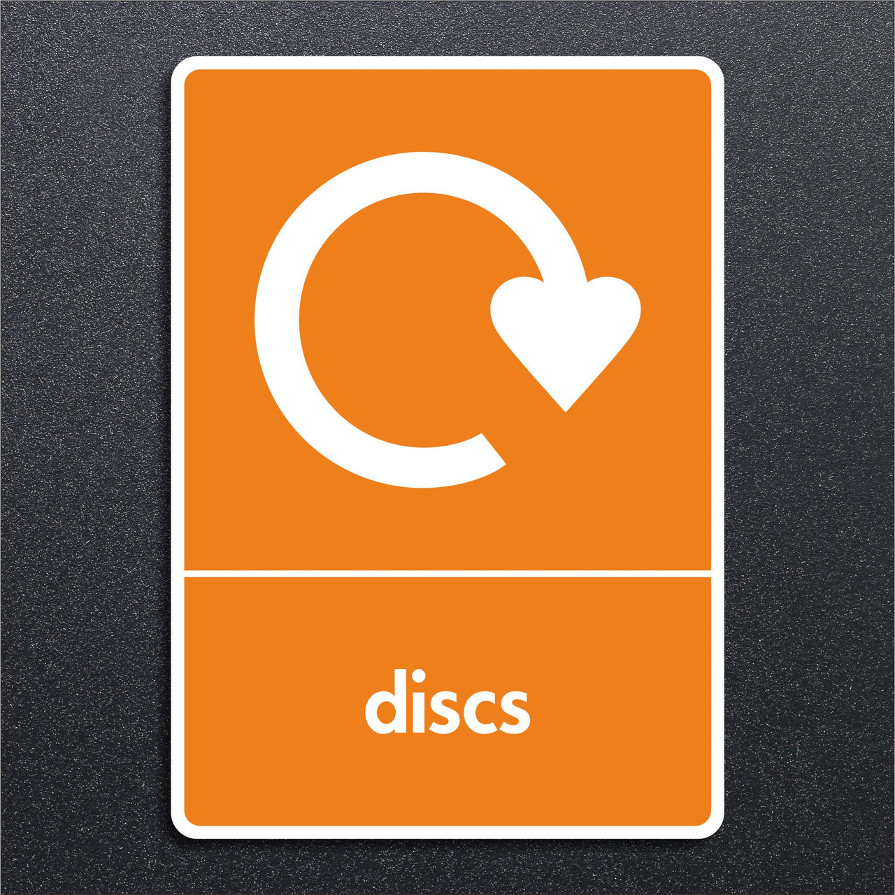 Discs Recycling Sign
