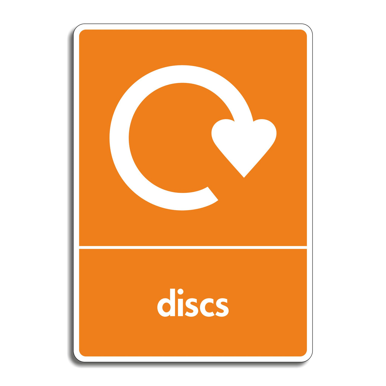 Discs Recycling Sign