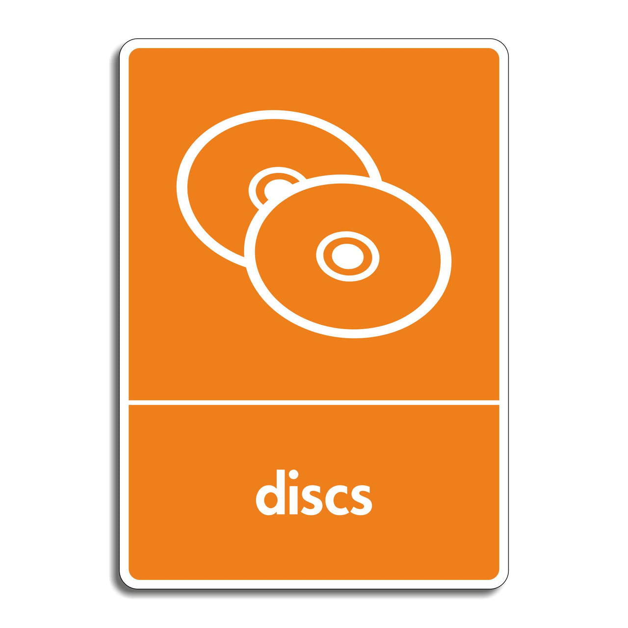 Discs Recycling Sign