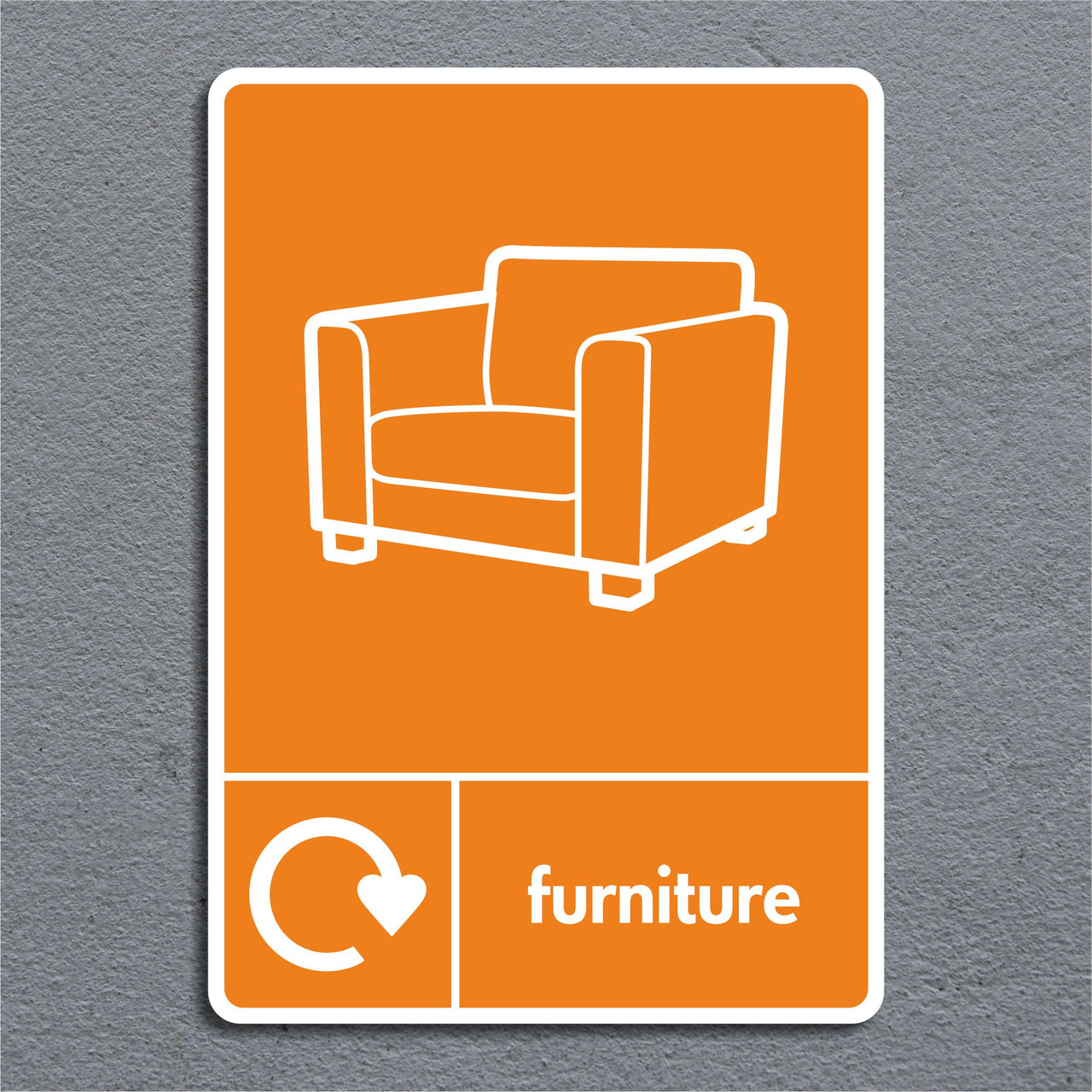 Furniture Recycling Sign