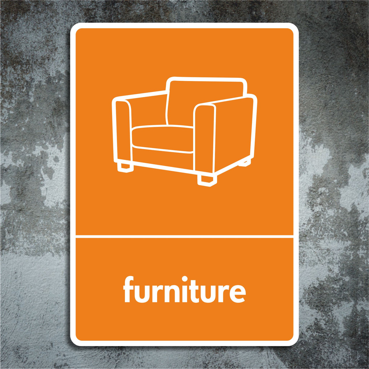 Furniture Recycling Sign