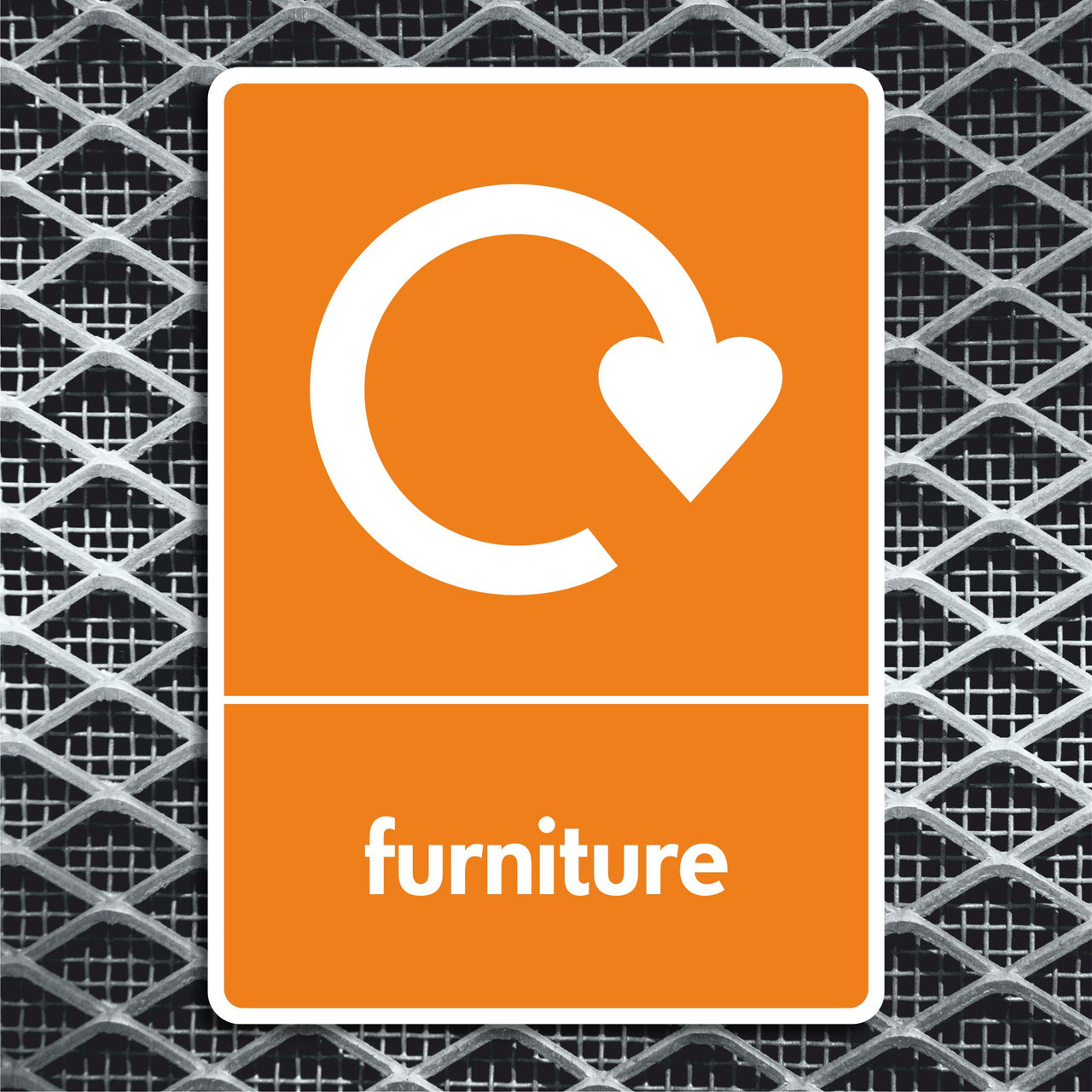Furniture Recycling Sign