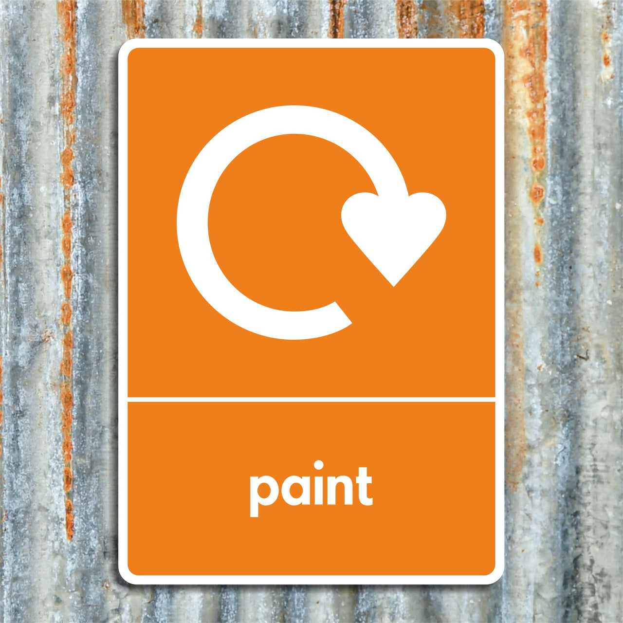 Paint Recycling Sign