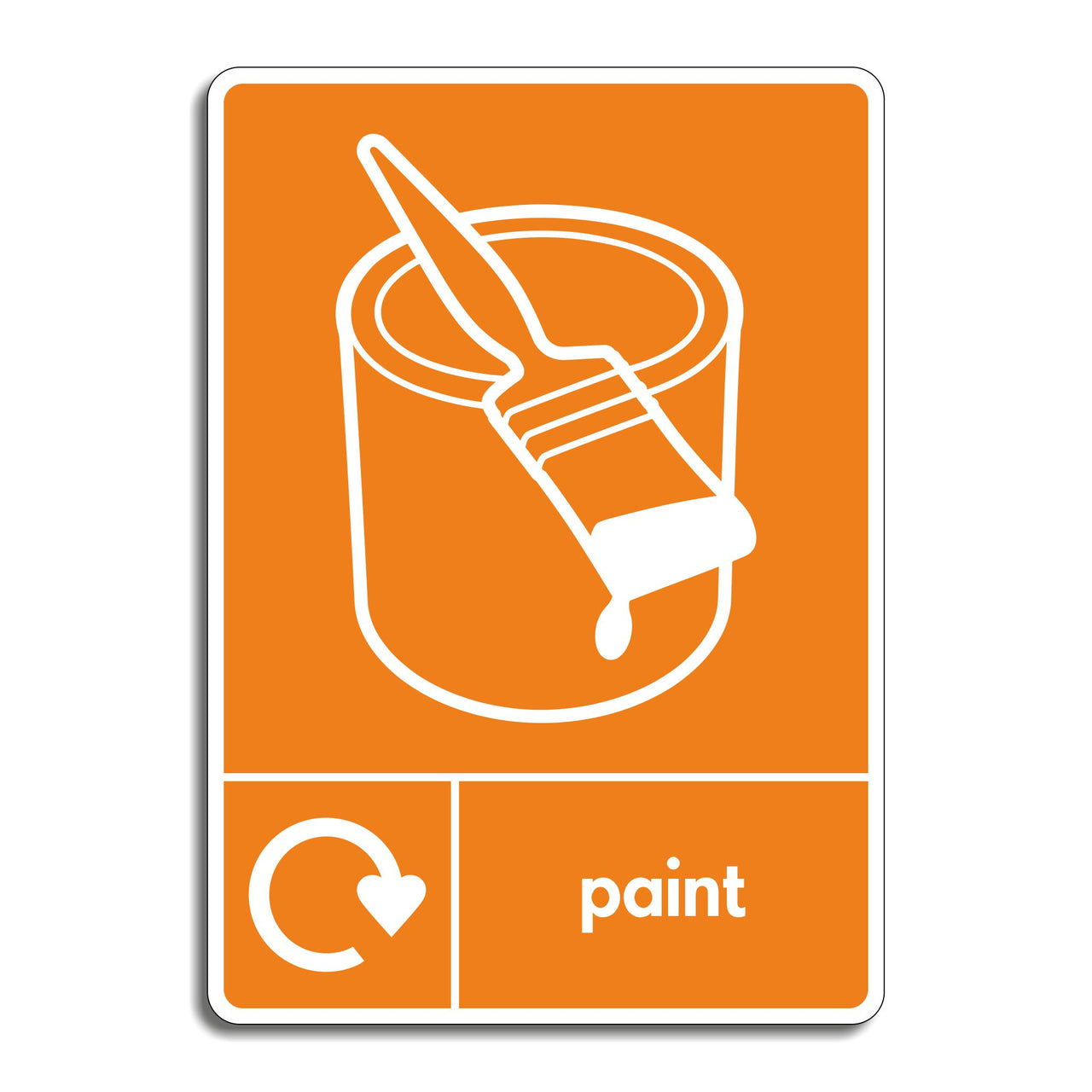 Paint Recycling Sign