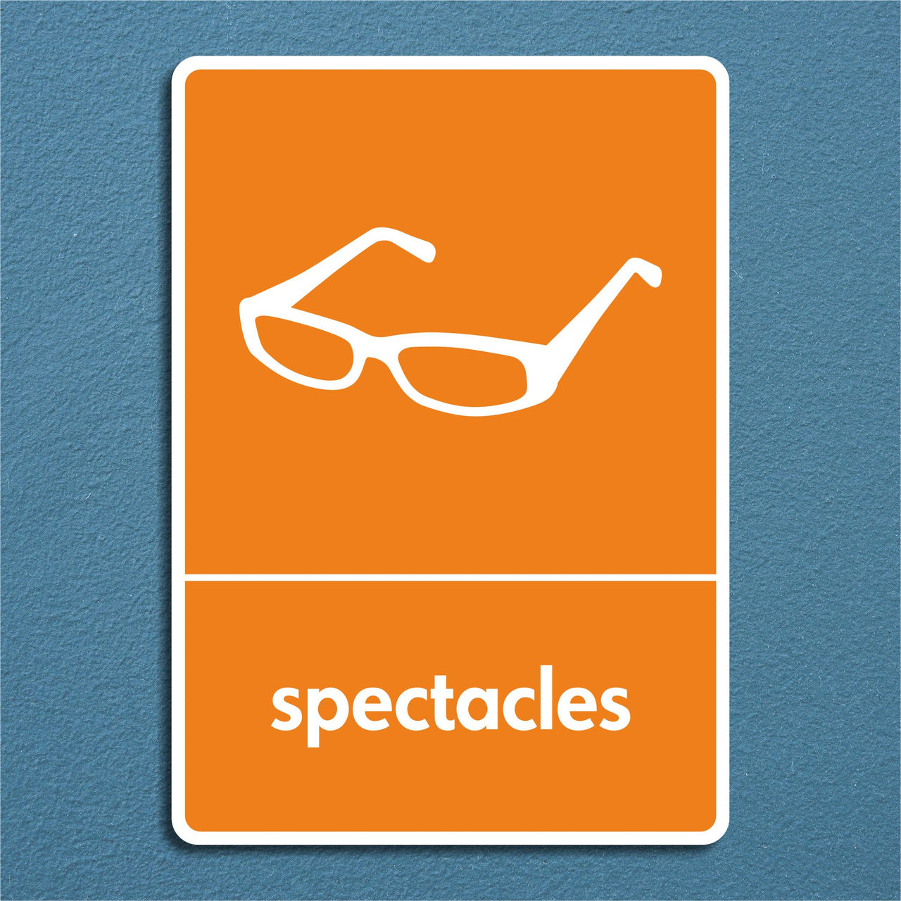 Glasses and Eyewear Recycling Sign