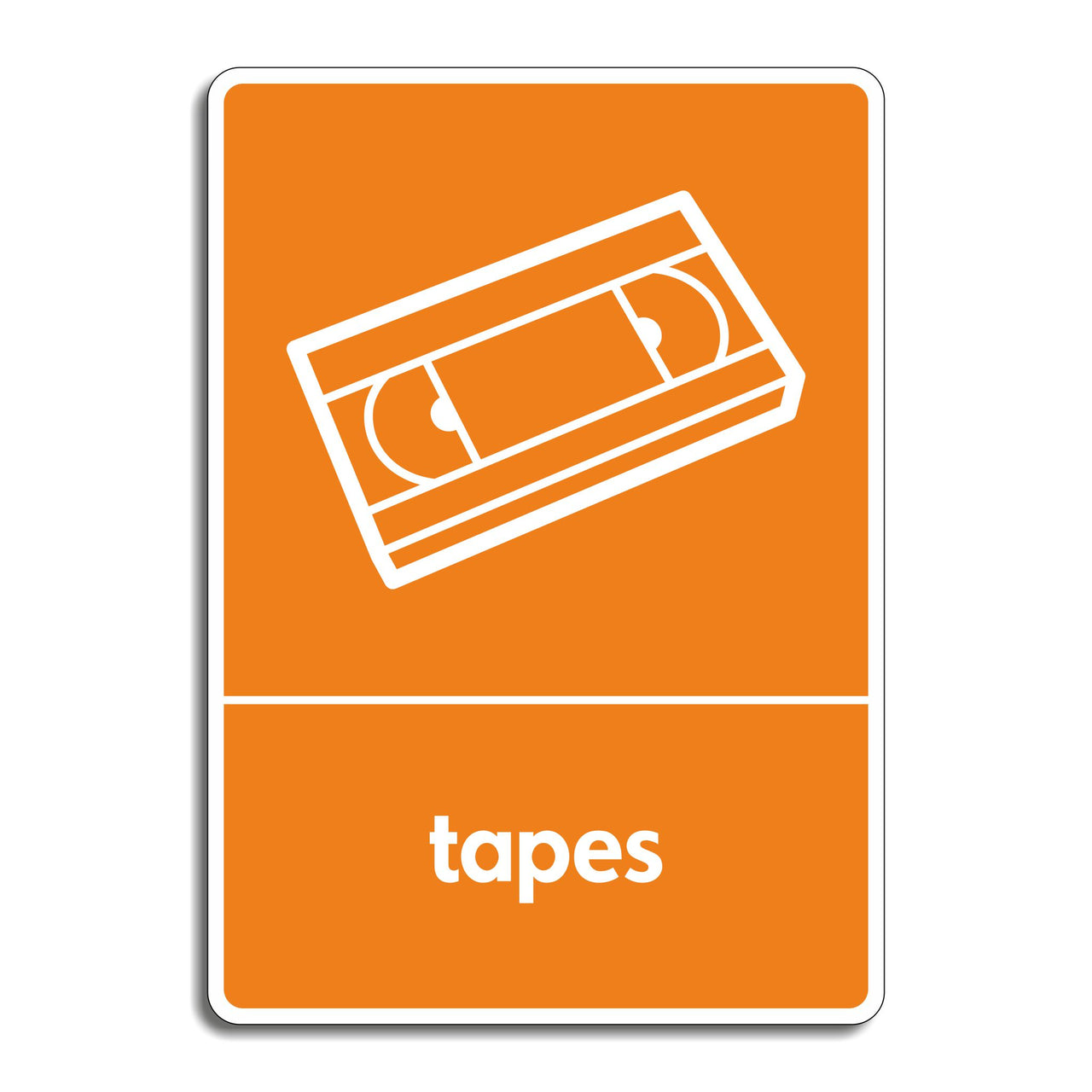 Cassette Tape Recycling Sign