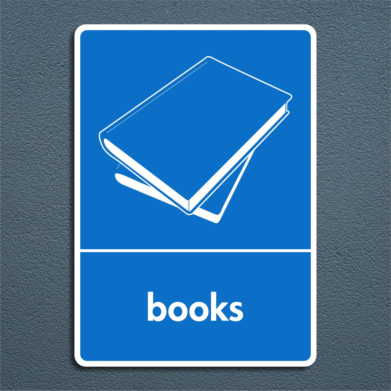 Books Recycling Sign