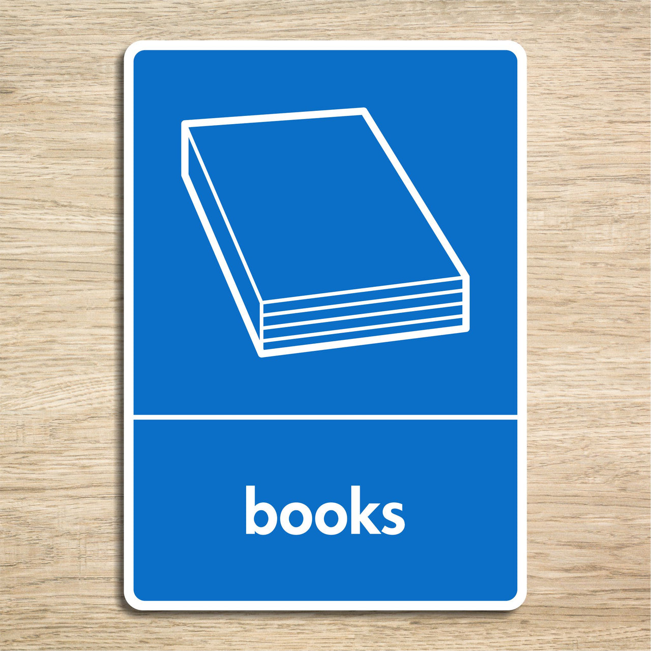 Books Recycling Sign