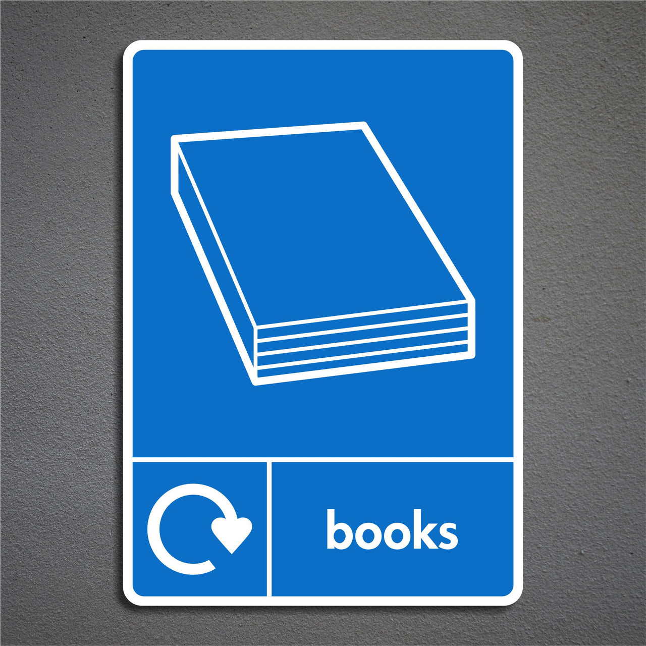 Books Recycling Signs